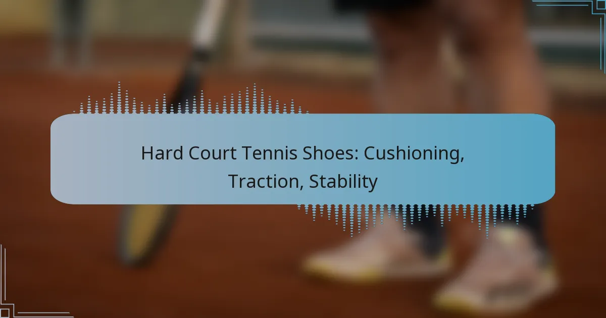 Hard Court Tennis Shoes: Cushioning, Traction, Stability